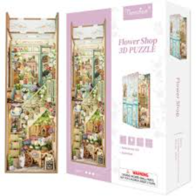 Book Nook 288 piese - Flower Shop | Robotime - 4