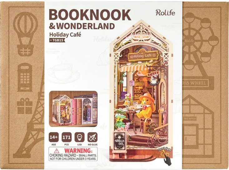 Book Nook - Puzzle 3D 171 piese - Holiday Cafe | Tonecheer - 1