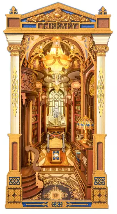 Book Nook - Puzzle 3D 258 piese - Library of Wonders | Robotime - 1