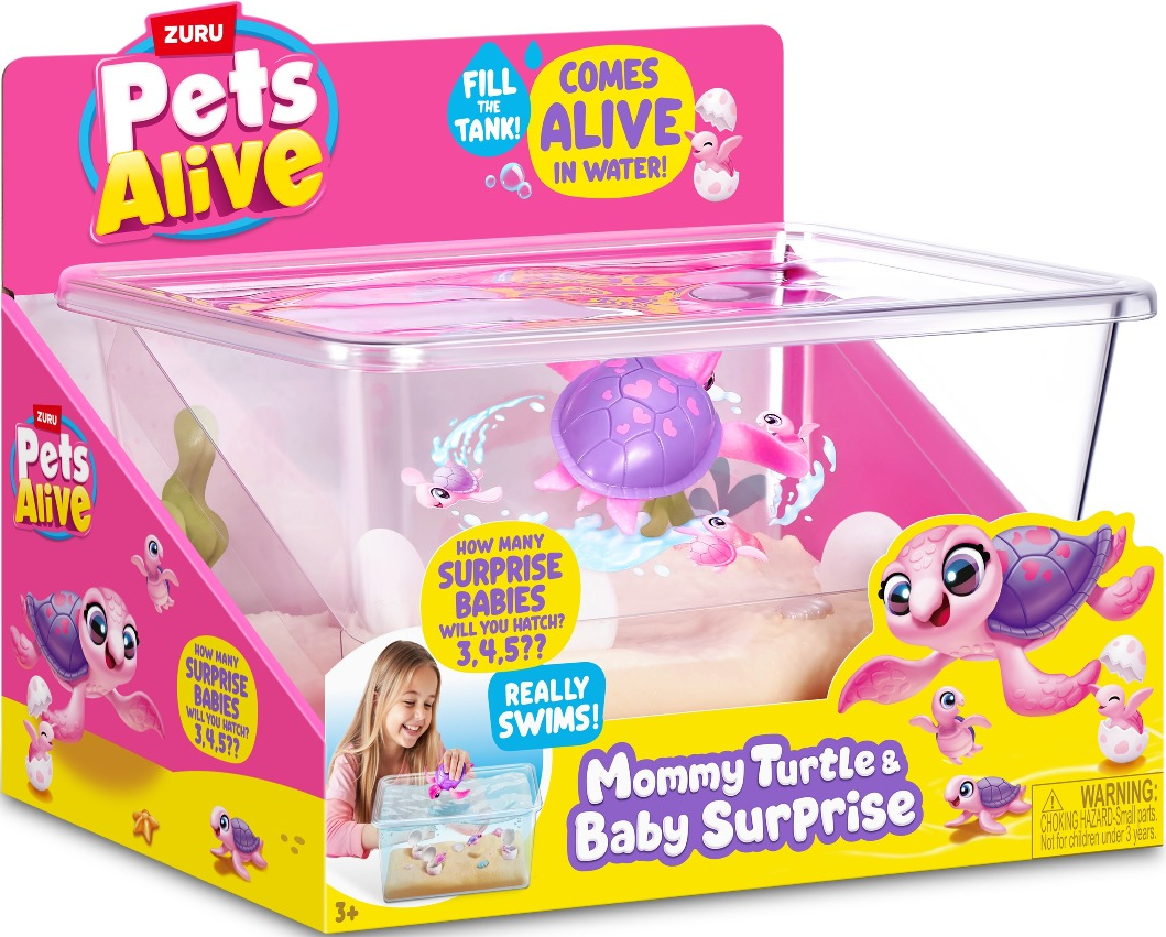 Set de joaca interactiv - Pets Alive - Mama testoasa si puii ei | Zuru - imagine 9