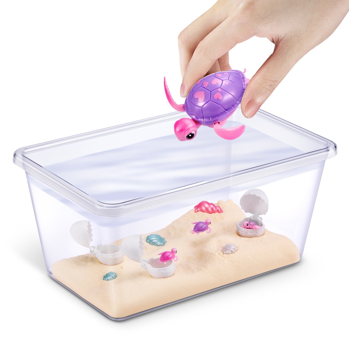 Set de joaca interactiv - Pets Alive - Mama testoasa si puii ei | Zuru - imagine 4