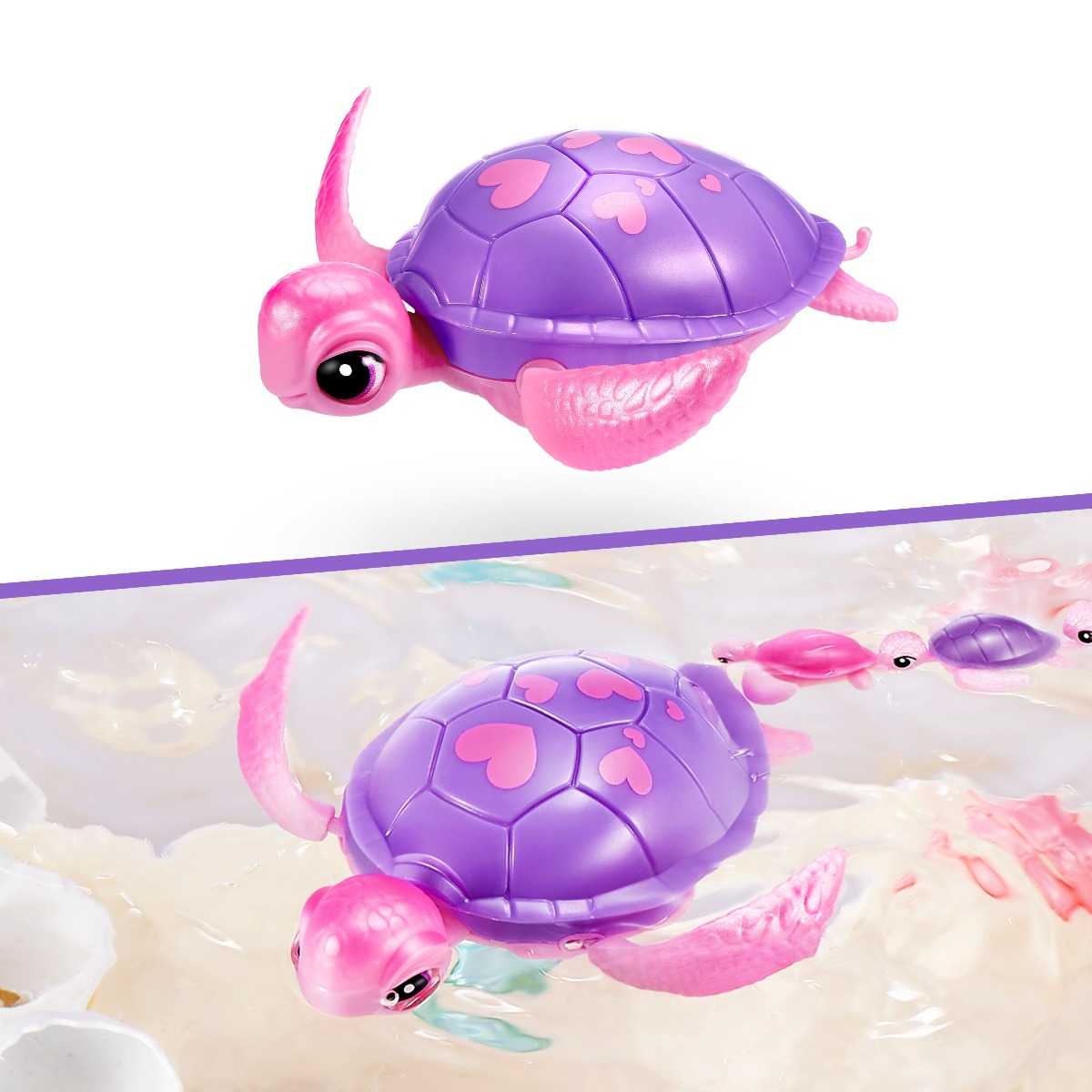 Set de joaca interactiv - Pets Alive - Mama testoasa si puii ei | Zuru - imagine 6