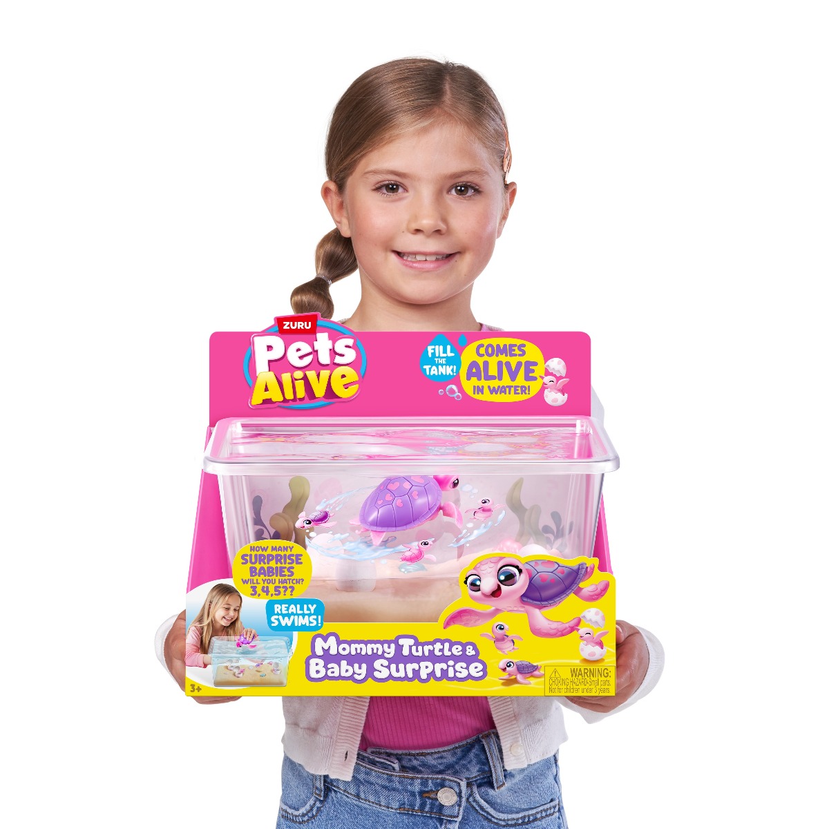 Set de joaca interactiv - Pets Alive - Mama testoasa si puii ei | Zuru - imagine 7