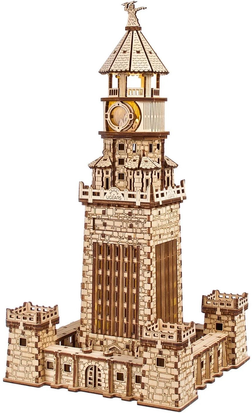 Book-nook - Puzzle 3D 340 piese - Farul din Alexandria | Ugears - 3