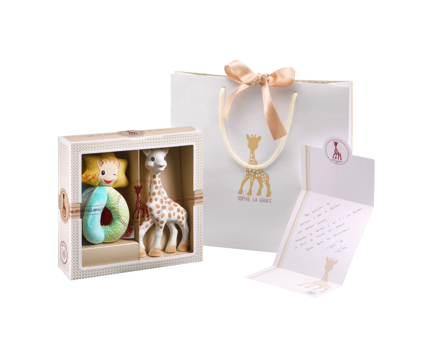 Set cadou zornaitoare si jucarie dentitie - Sophie la girafe - Sophiesticated, The Early Learning Set | Vulli - imagine 2