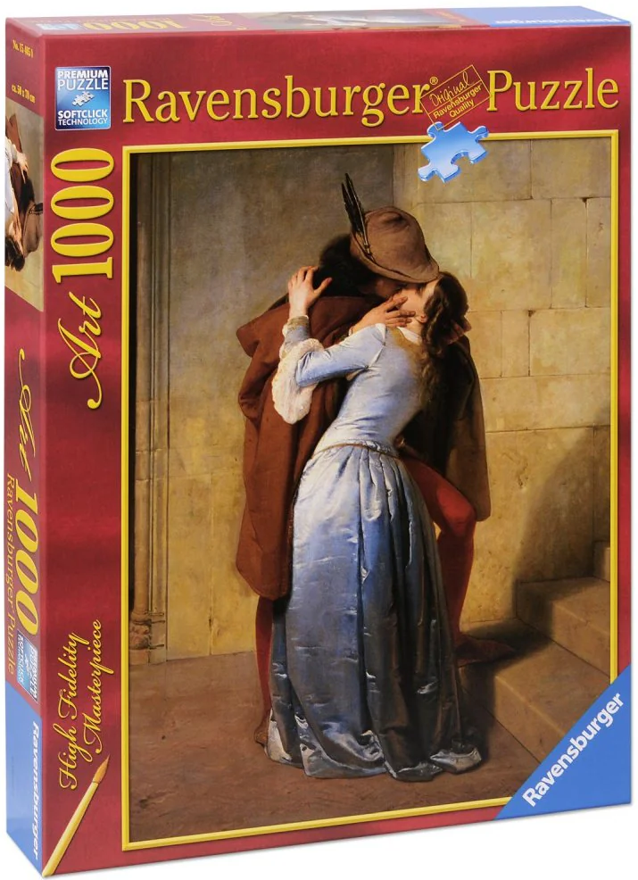 Puzzle 1000 de piese - The Kiss, Francesco Hayez | Ravensburger - 3