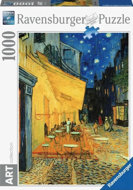 Puzzle - Van Gogh - Cafe Terrace at Night, 1000 piese | Ravensburger - 3