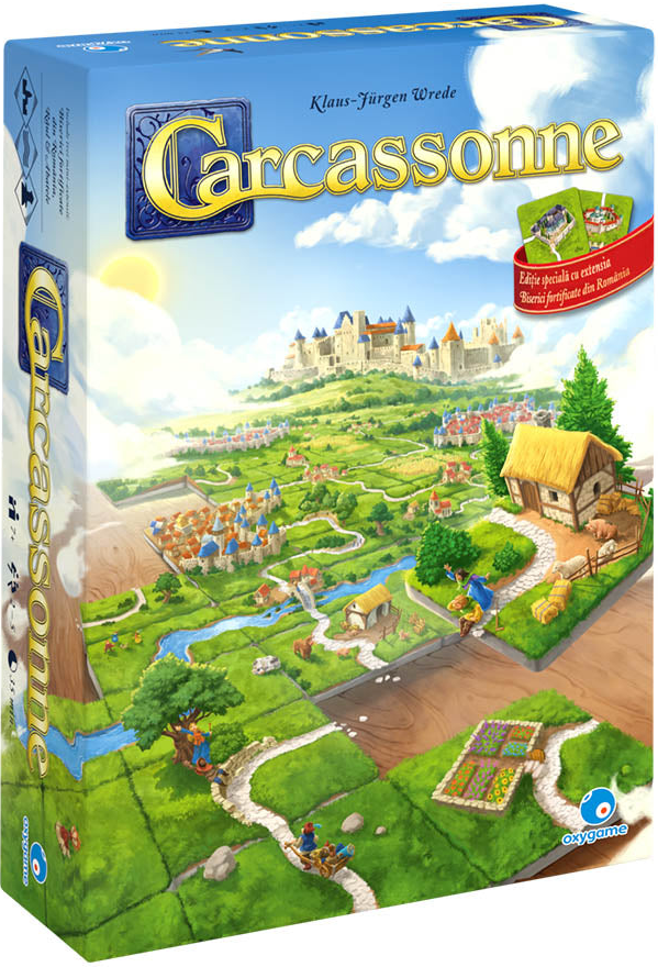 Joc de societate - Carcassonne, editie speciala cu extensia Biserici fortificate din Romania | Oxygame - 2