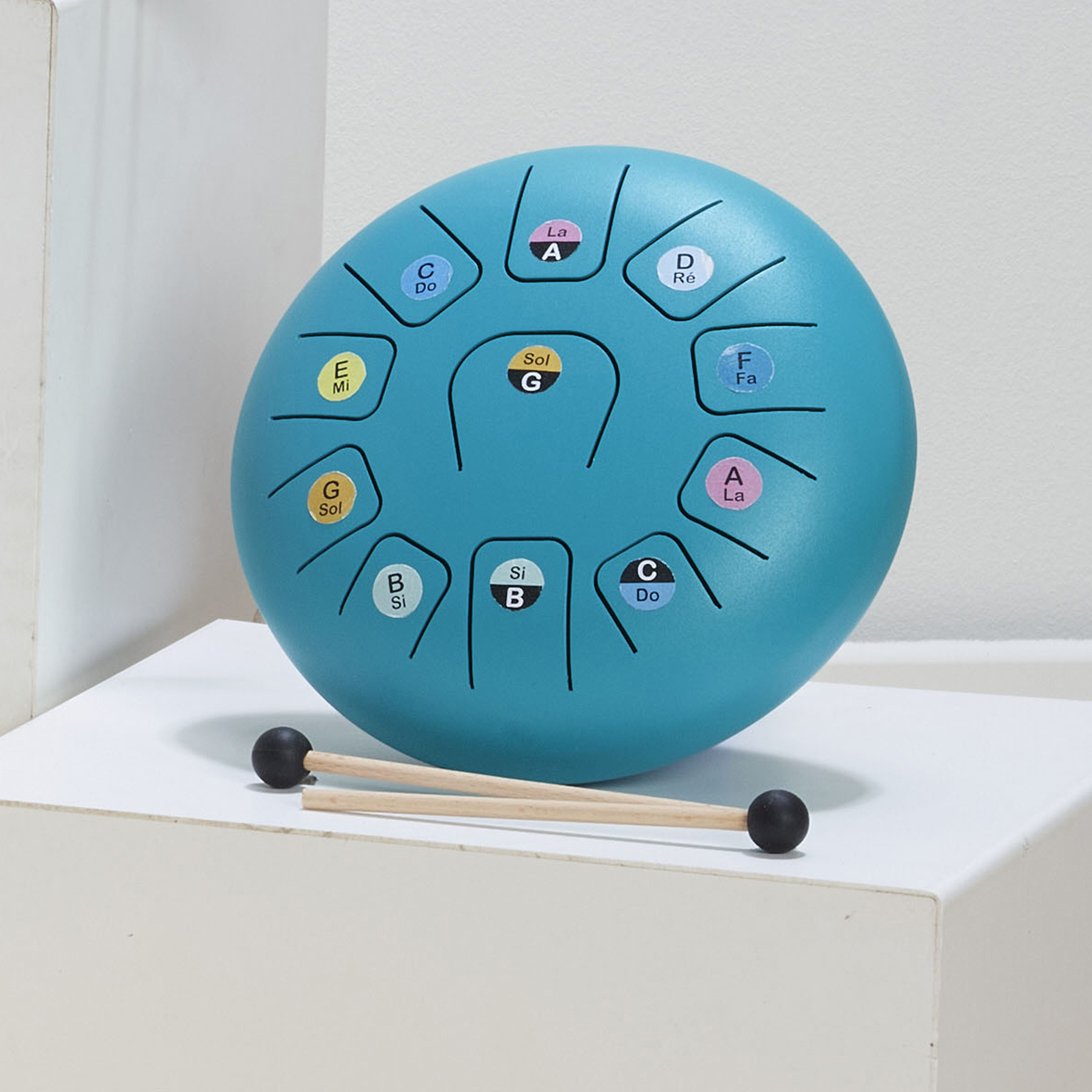 Instrument muzical - 8inch Metal Tongue Drum with scores, 11 notes | Vilac - imagine 4