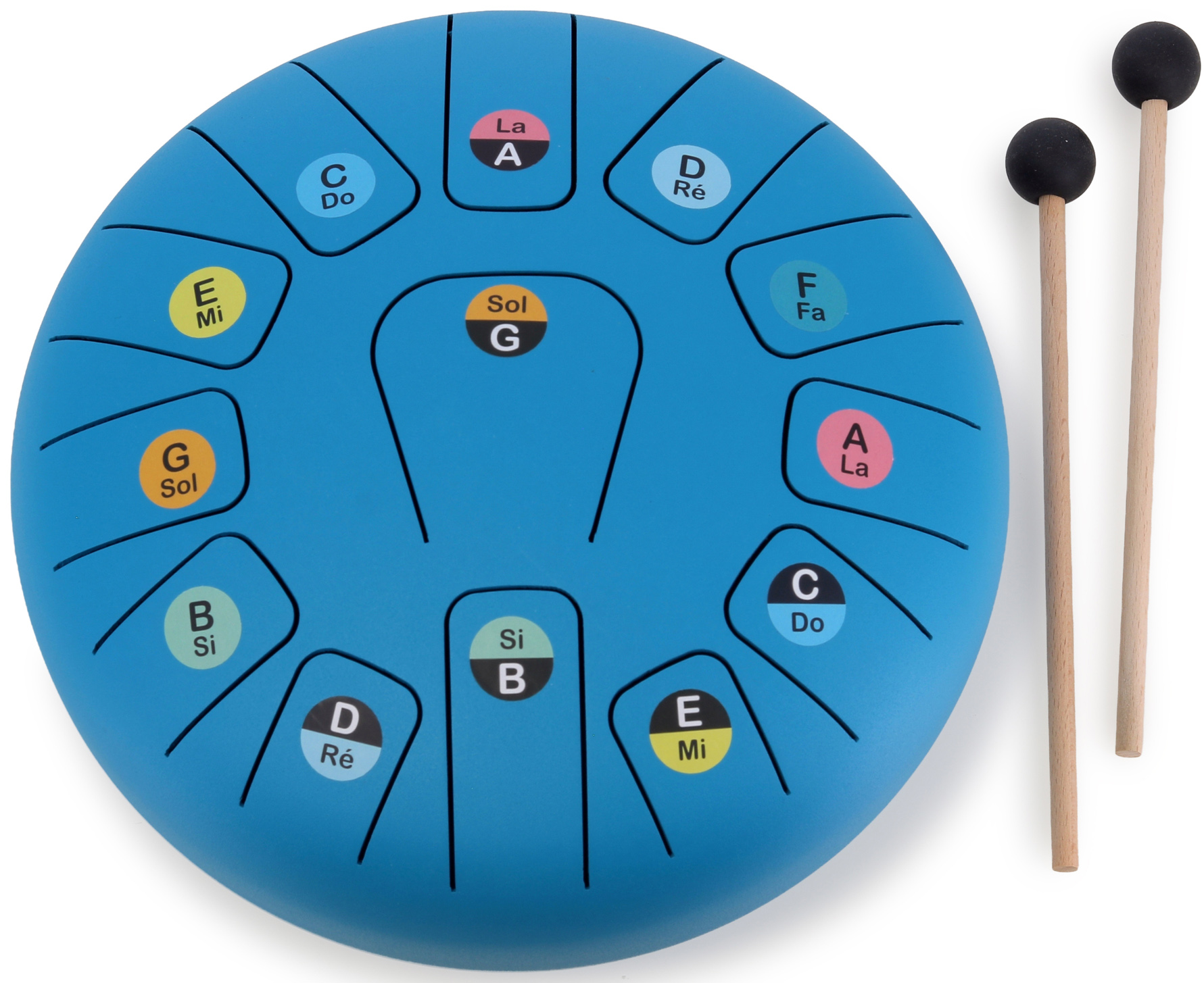Instrument muzical - 10" Metal Tongue Drum with scores, 13 notes | Vilac - imagine 5