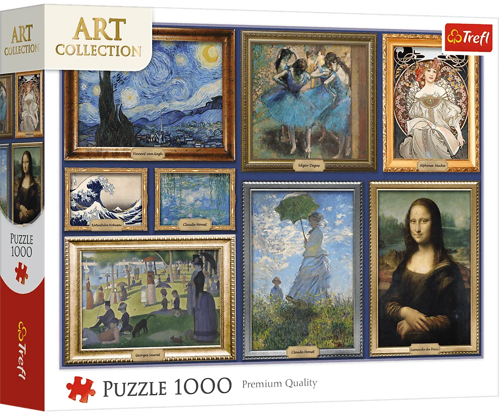 Puzzle 1000 de piese - O colectie de capodopere artistice | Trefl - 1