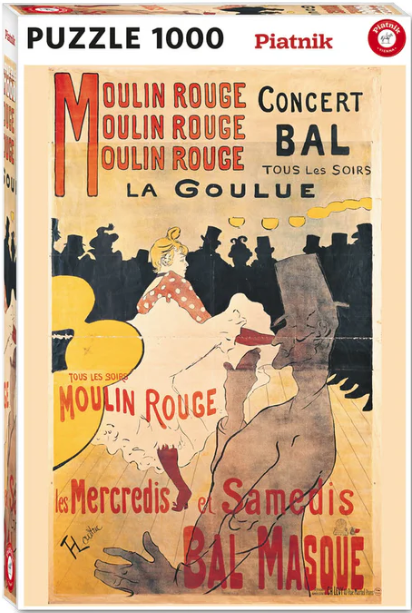 Puzzle - Henri de Toulouse-Lautrec - La Goulue at the Moulin Rouge, 1000 piese | Piatnik - 1