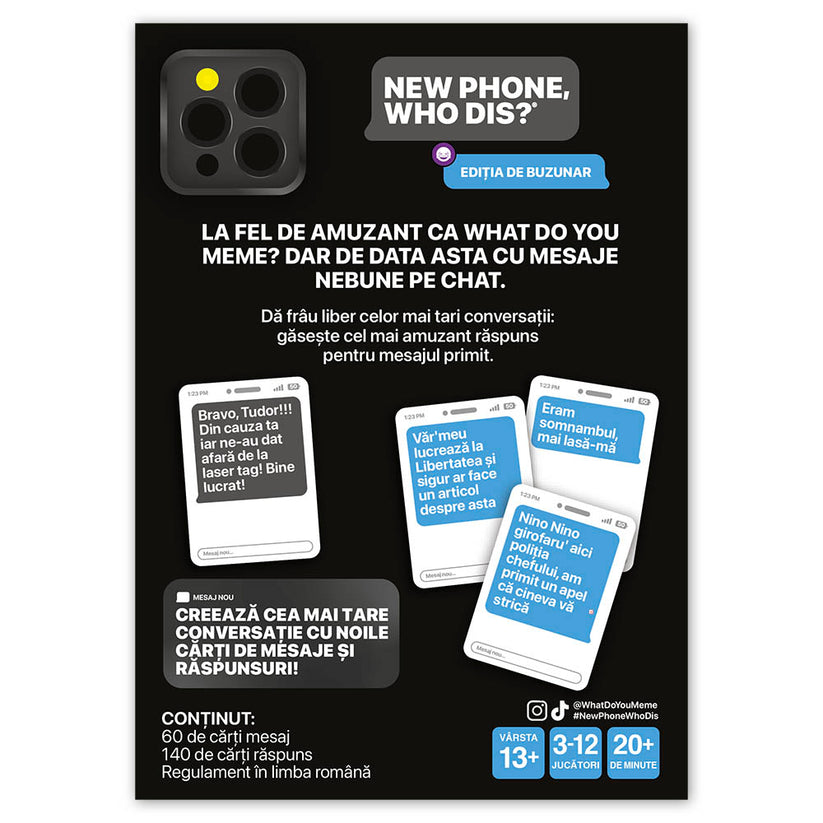 Joc de petrecere - New Phone, Who Dis?, Editia de buzunar(RO) | Ludicus - 1