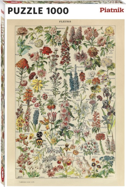Puzzle - Adolphe Millot - Flowers, 1000 piese | Piatnik - 1