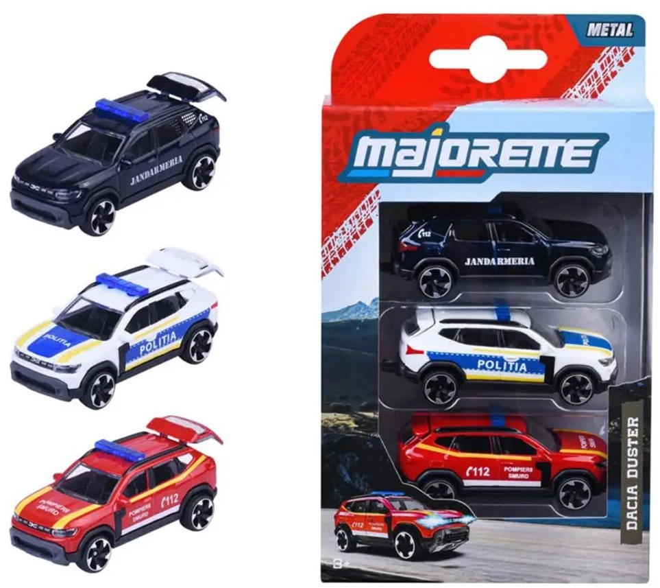 Set 3 masinute - Majorette Dacia Duster, scara 1:64 | Majorette - 2