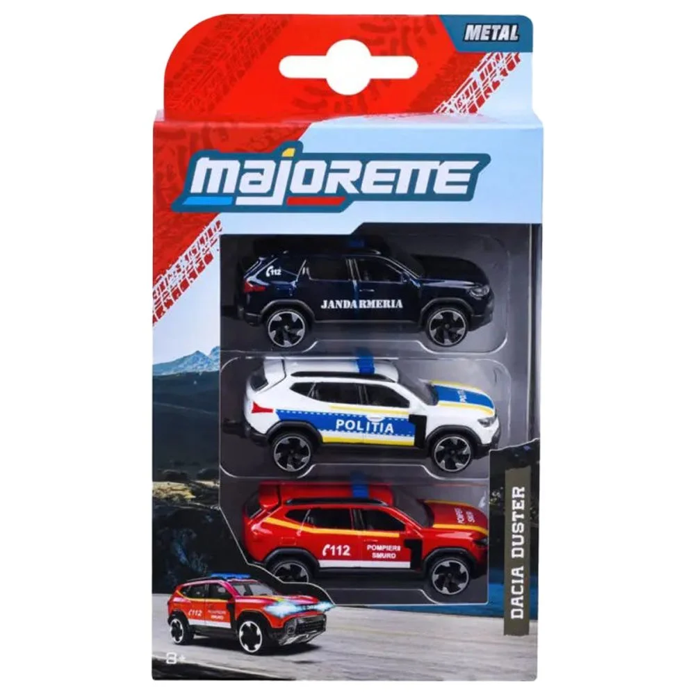 Set 3 masinute - Majorette Dacia Duster, scara 1:64 | Majorette - 1