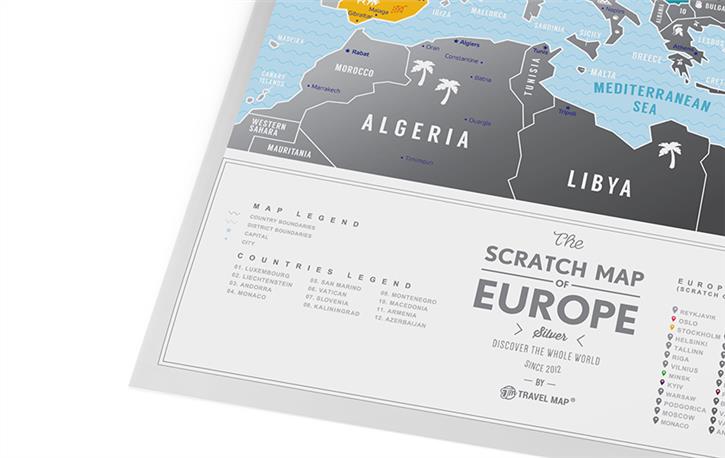 Harta - Global Travel - Silver Europe | 