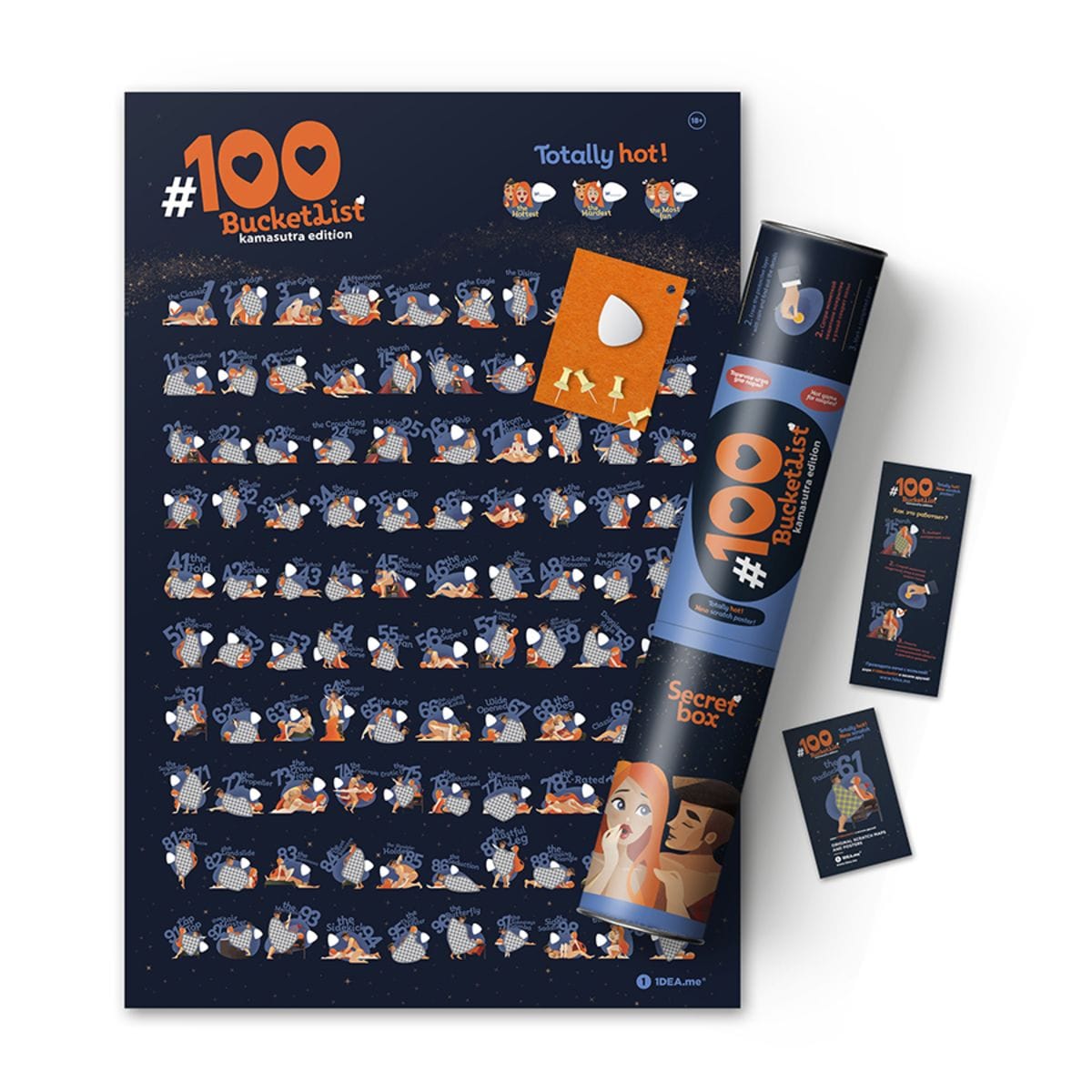 Poster - 100 Bucketlist Kamasutra | 1Dea.me