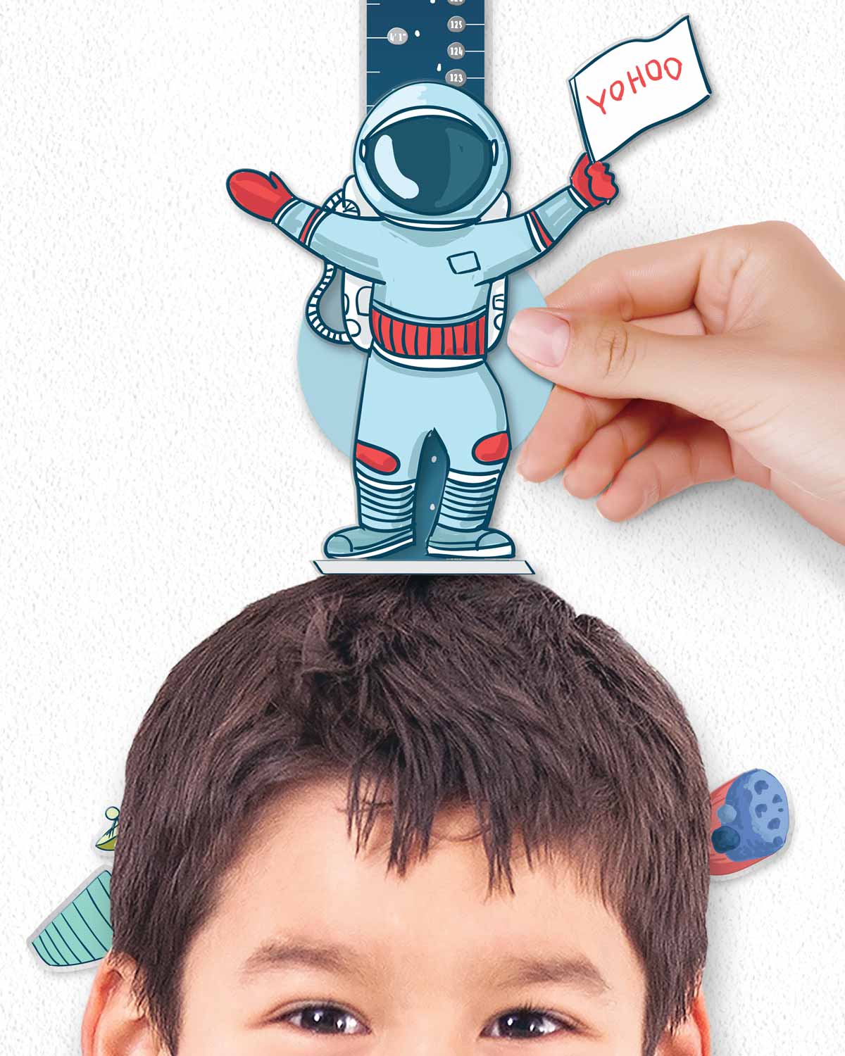 Sticker de perete cu centimetru - Space Adventures | 1Dea.me - 1 | YEO