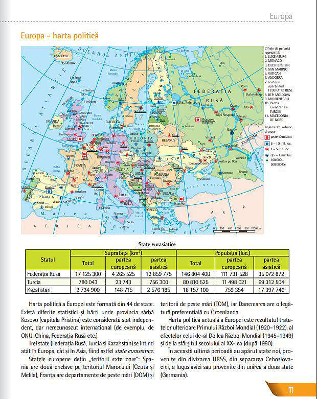 Atlas de geografia continentelor pentru clasele VI-VII | Octavian Mandrut - 4