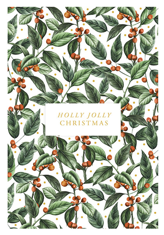 Felicitare - Holly Jolly Berries | The Art File
