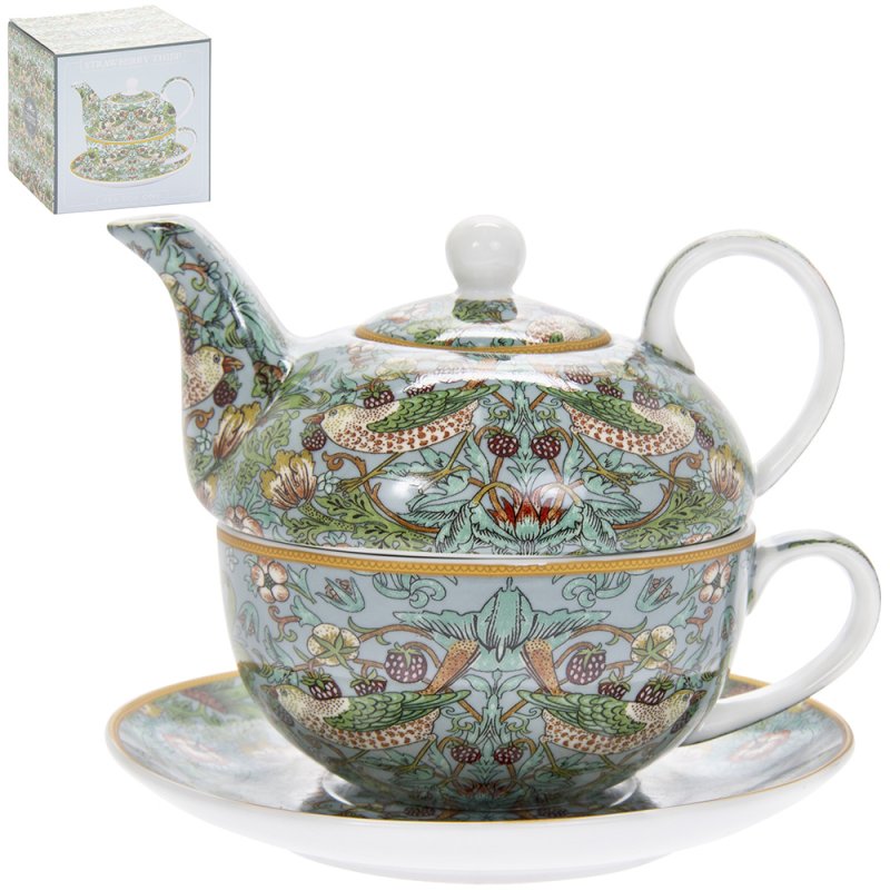 Tea for One - S'berry Thief Teal