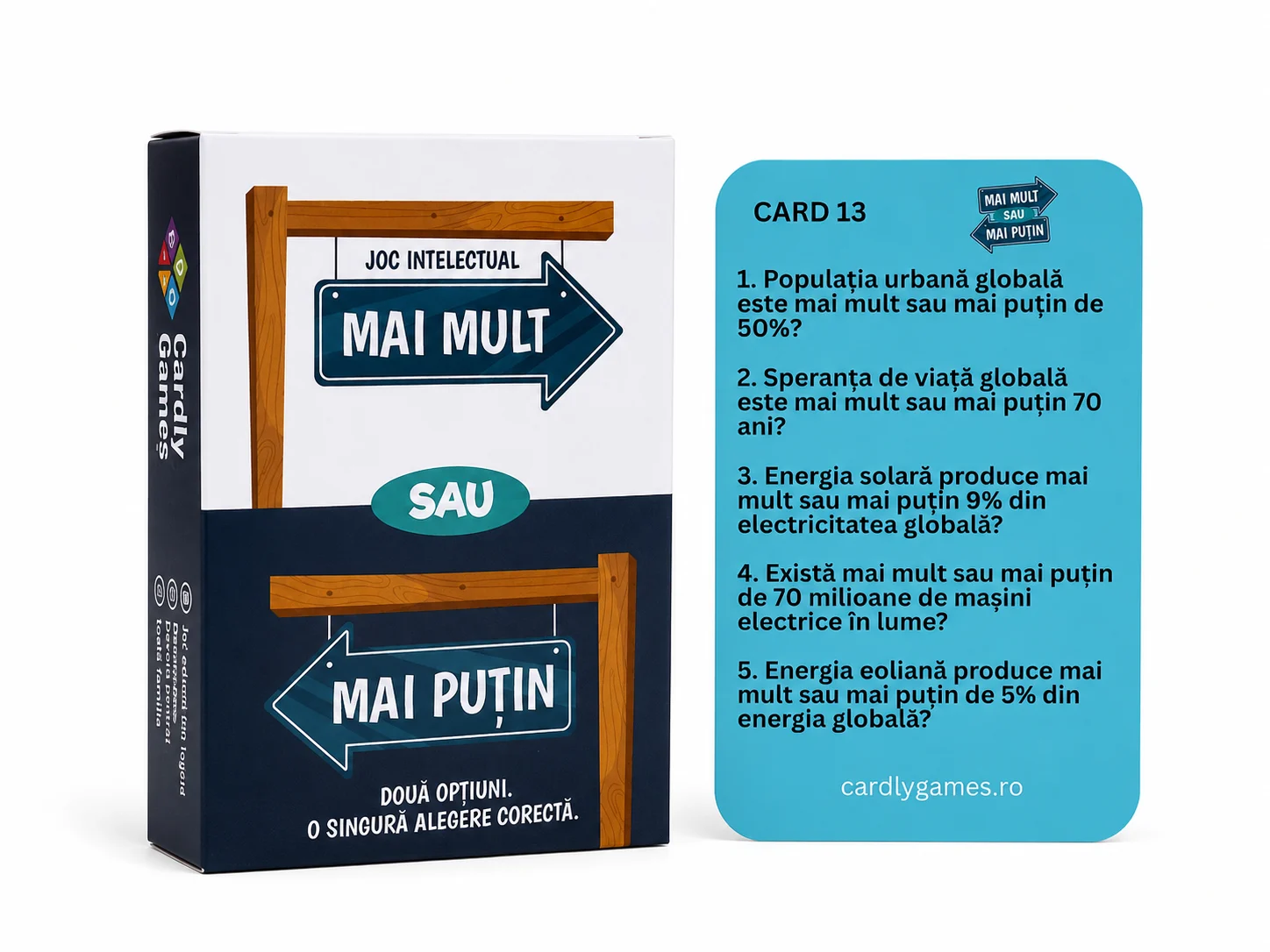 Joc intelectual  - Mai Mult sau Mai Putin? | Cardly Games - 3
