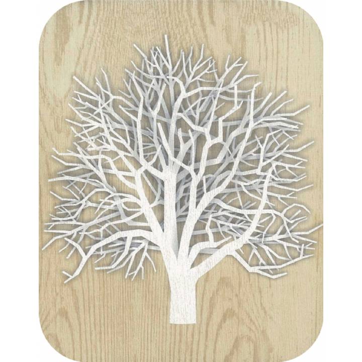 Felicitare din lemn - Wooden - White Tree | Forever Cards Limited