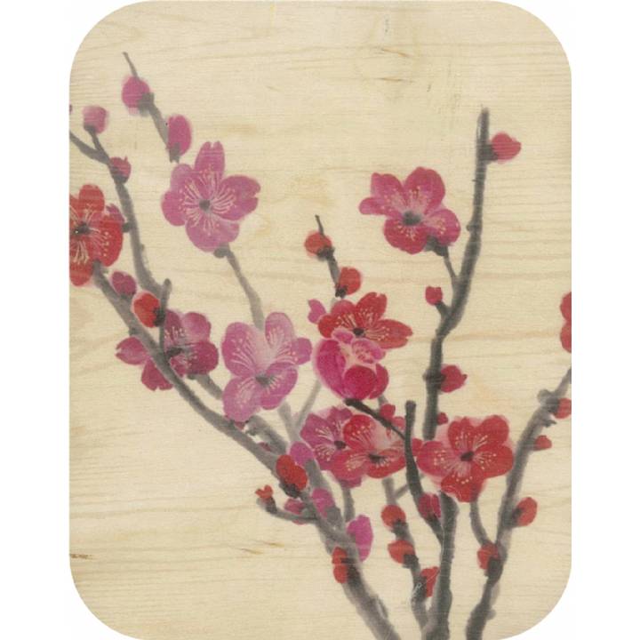 Felicitare din lemn - Wooden - Pink Blossom | Forever Cards Limited
