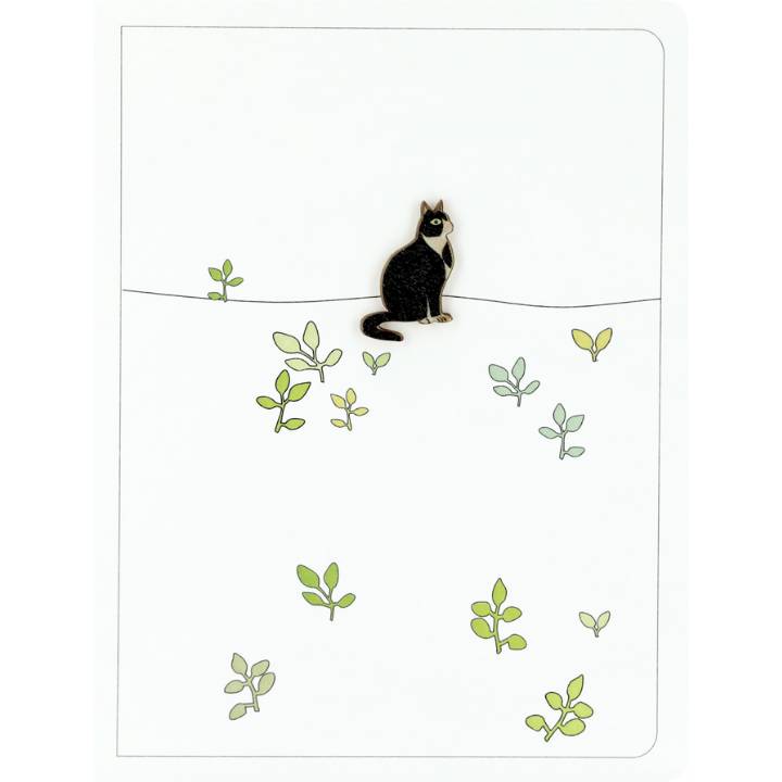 Felicitare - Cat & Green Shoots | Forever Cards Limited