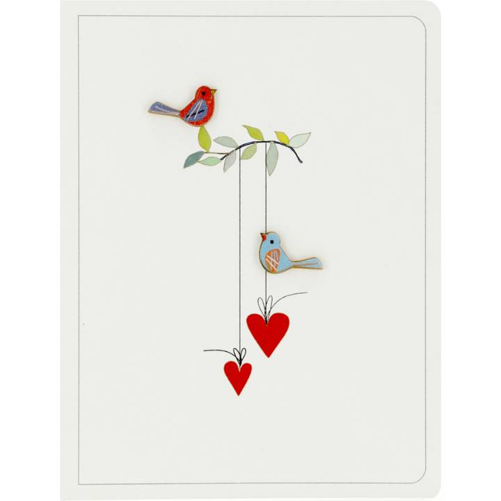 Felicitare - 2 Birds & 2 Hearts | Forever Cards Limited
