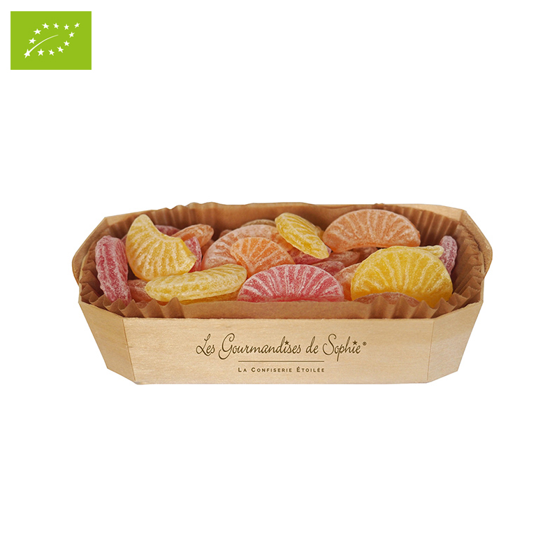 Cosulet cu bomboane in forma de fructe BIO - barquette quartiers de fruits BIO | Les Gourmandises de Sophie
