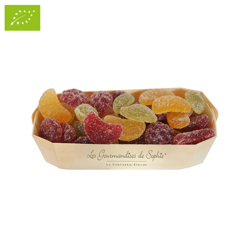 Cosulet cu bomboane cu aroma de fructe BIO / barquette melange fruits BIO | Les Gourmandises de Sophie
