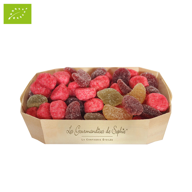 Cosulet cu bomboane cu fructe BIO - barquette melange fruits BIO | Les Gourmandises de Sophie