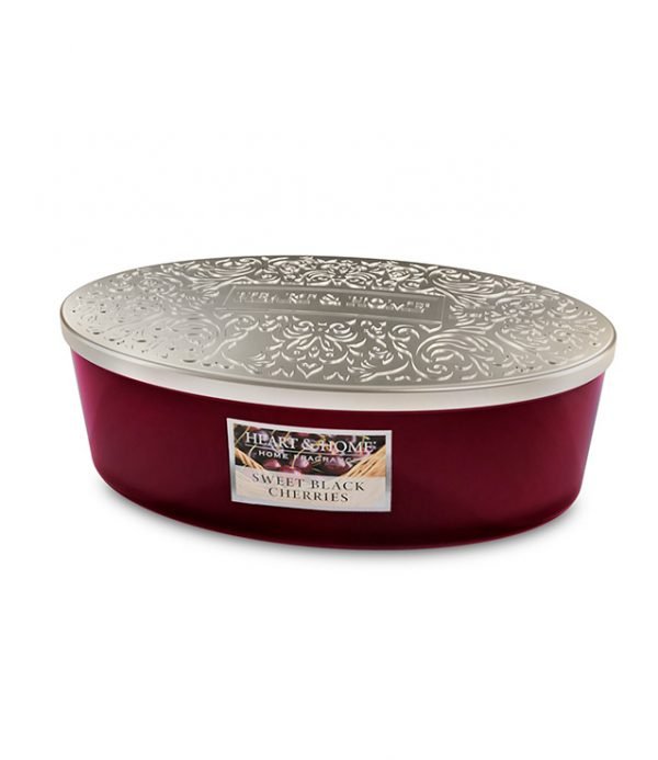 Lumanare parfumata - 4 Wick Ellipse - Sweet Black Cherries | Heart and Home