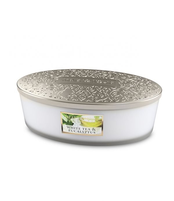 Lumanare parfumata - 4 Wick Ellipse - White Tea and Eucalyptus | Heart and Home