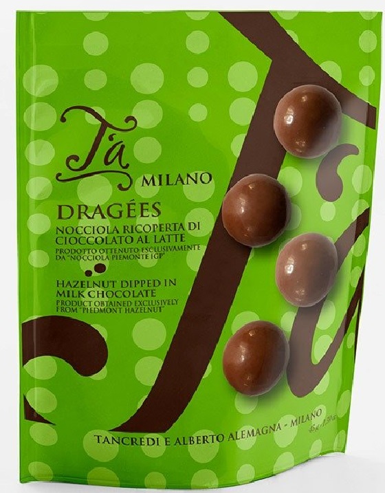  Alune de padure trase in ciocolata cu lapte - Pockets | T'A Milano 