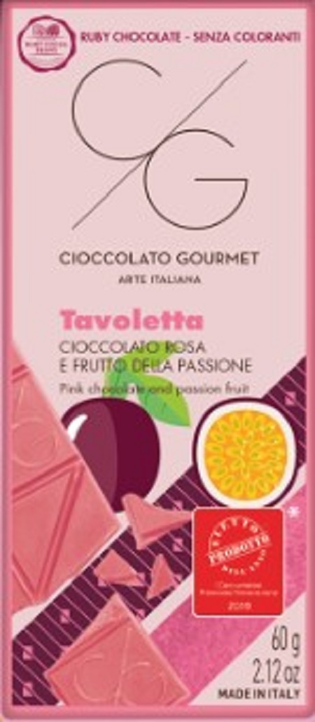  Ciocolata artizanala roz cu fructul pasiunii | Cioccolato Gourmet 