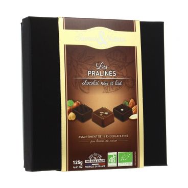 Cutie cu 16 bomboane cu ganache BIO - Coffret 16 ganaches | Saveurs et Nature