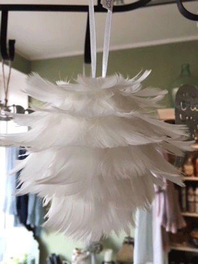 Glob decorativ - White Feather | Boltze - 1 | YEO