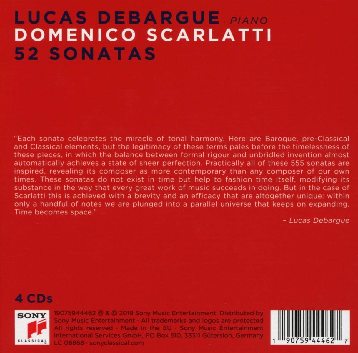 Scarlatti: 52 Sonatas | Lucas Debargue