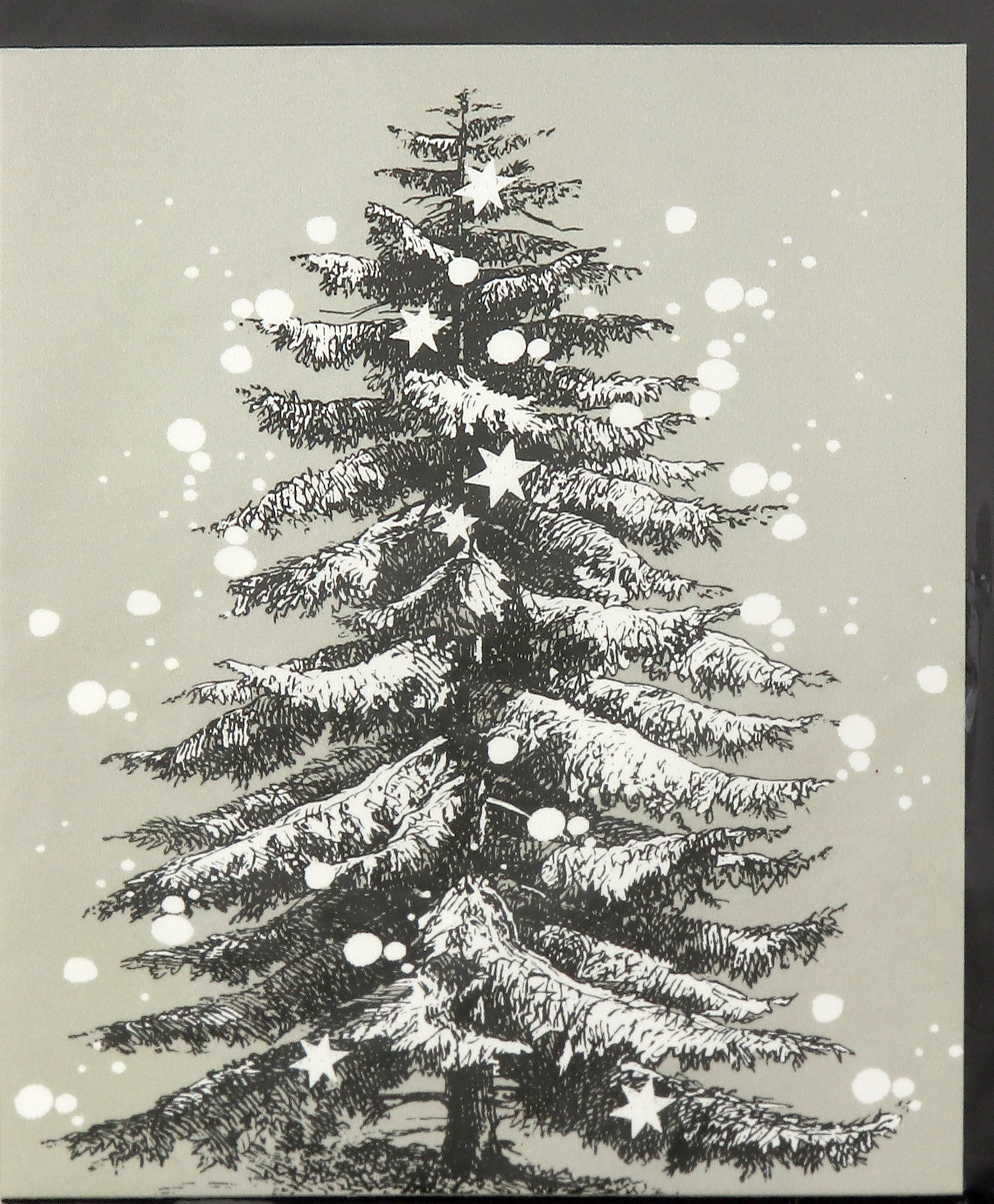  Felicitare - Christmas Tree Snow Branches | Jen Rowland 