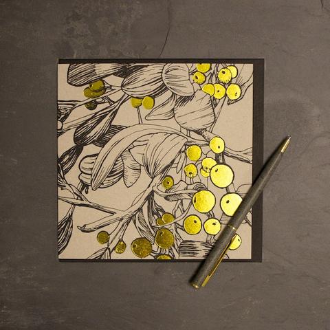  Felicitare-Golden Mistletoe | JEN ROWLAND 