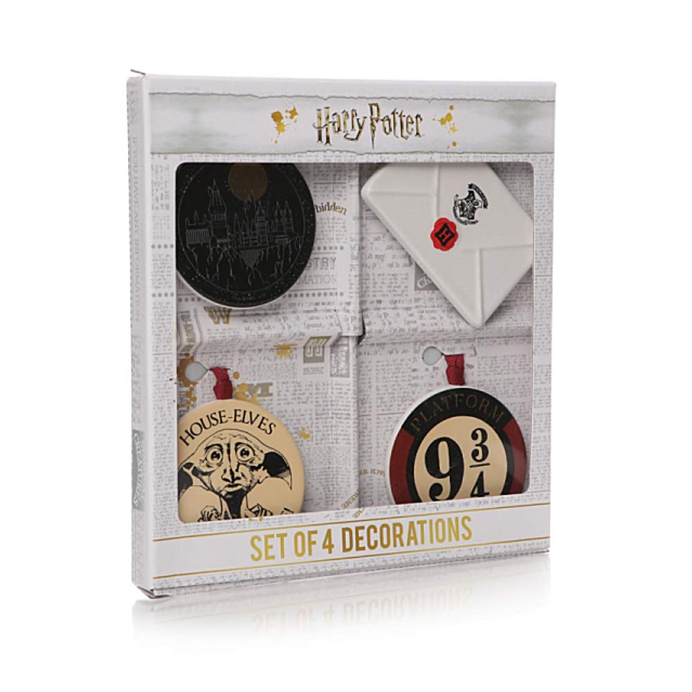 Set 4 decoratiuni de Craciun - Harry Potter | Half Moon Bay