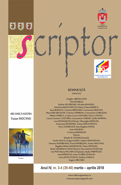 Scriptor Anul IV, nr. 3-4 (martie-aprilie) 2018 |