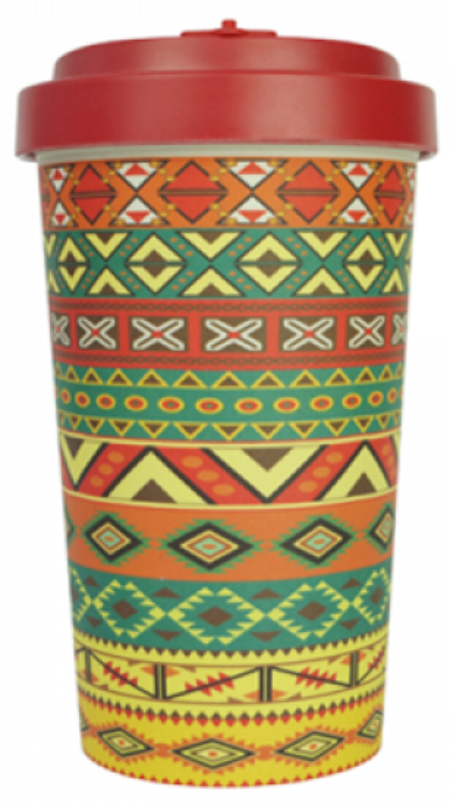 Cana de voiaj - Large - Aztec - Orange Red | Woodway