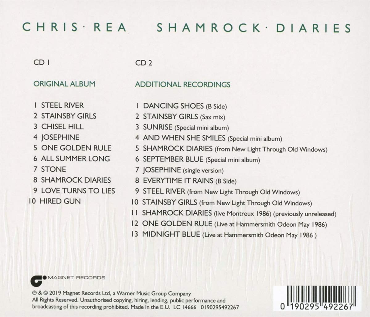 Shamrock diaries | Chris Rea