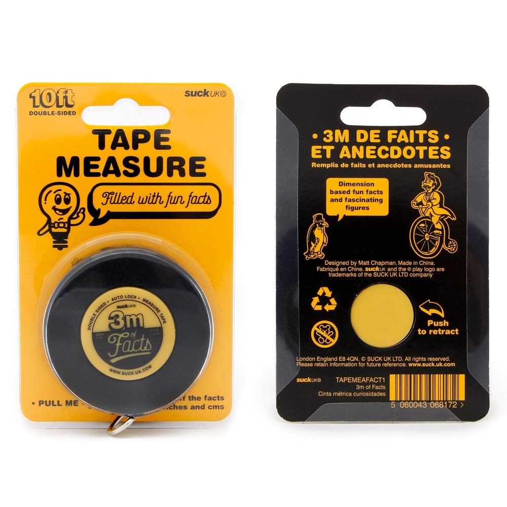 Ruleta de masura - 3M Of Facts Tape Measure | Suck Uk - 4 | YEO