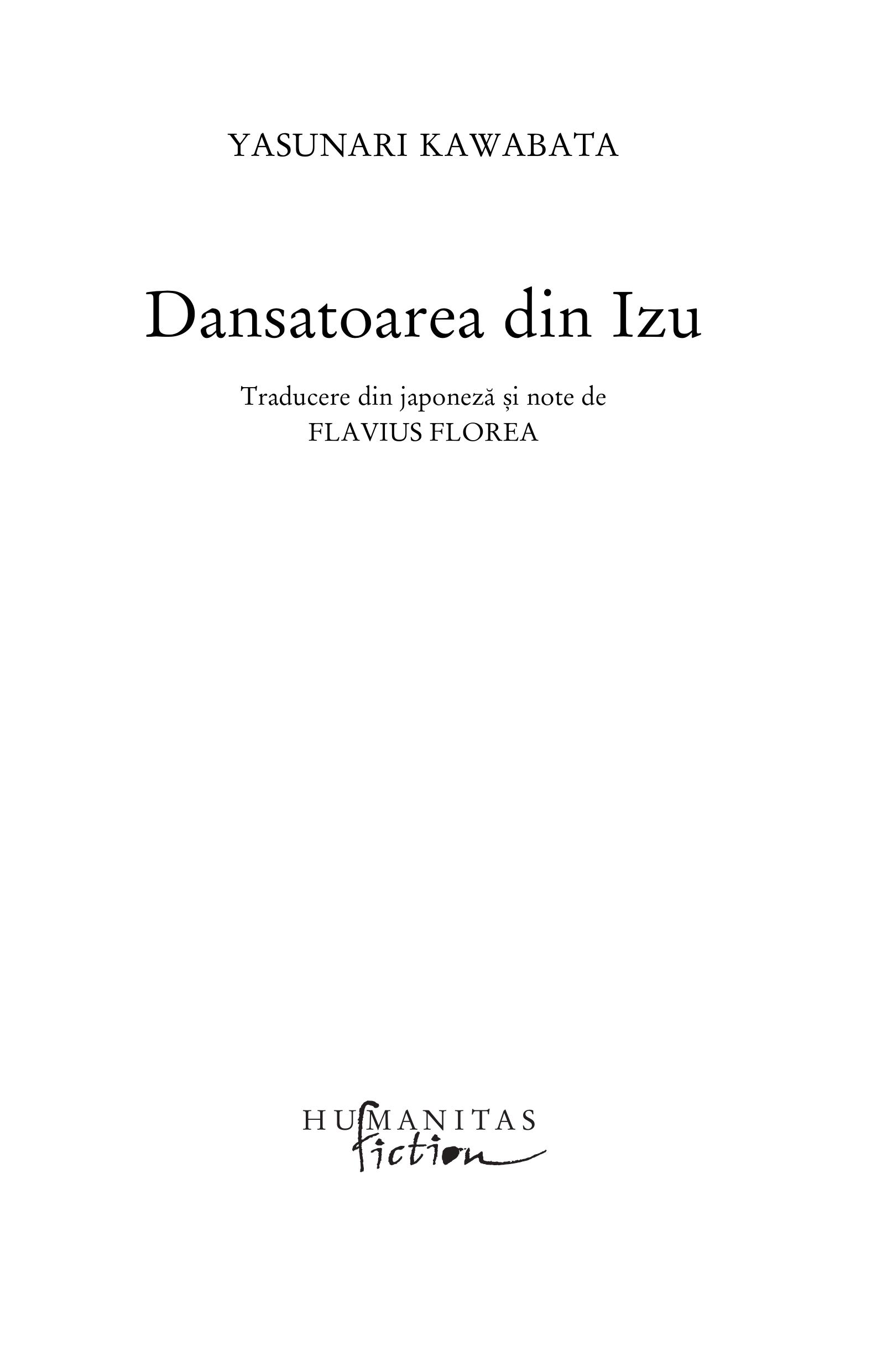 Dansatoarea din Izu | Yasunari Kawabata - 1 | YEO