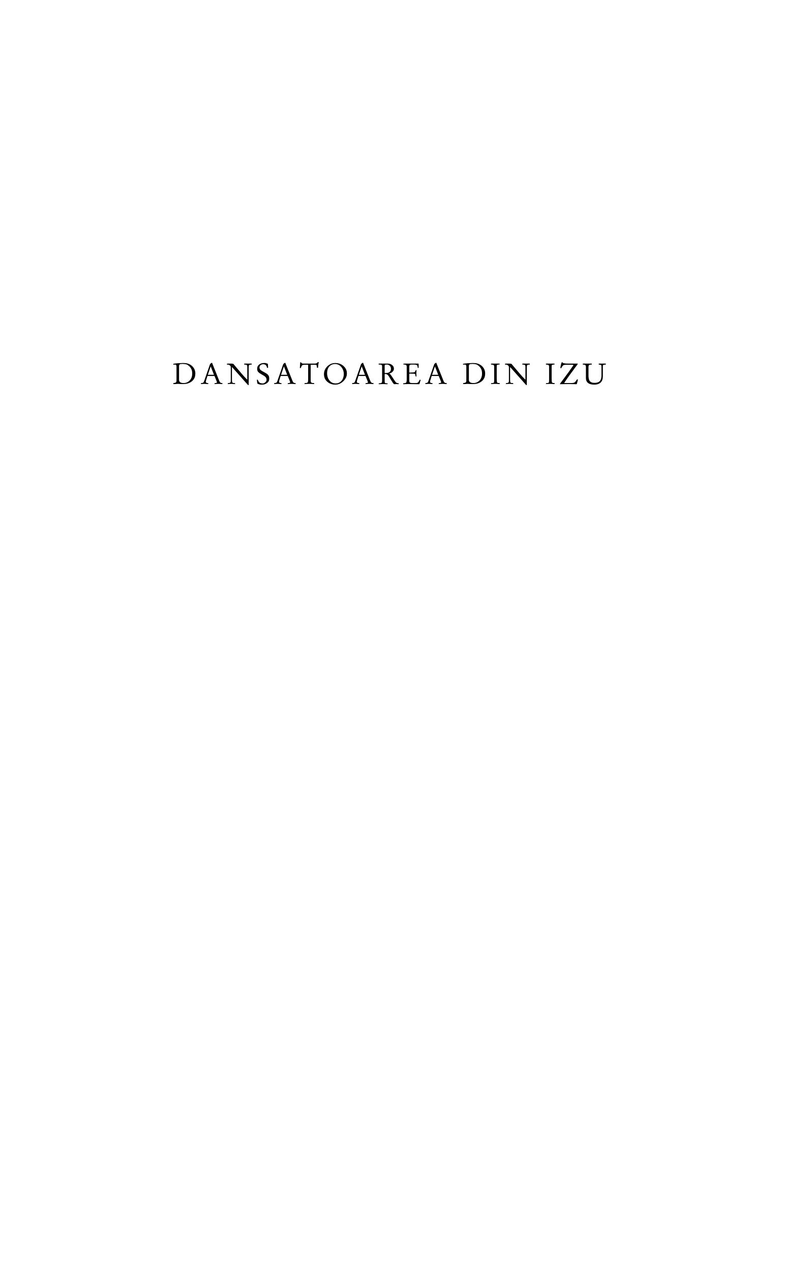 Dansatoarea din Izu | Yasunari Kawabata - 2 | YEO